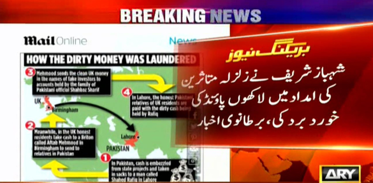 Shehbaz Sharif, British aid