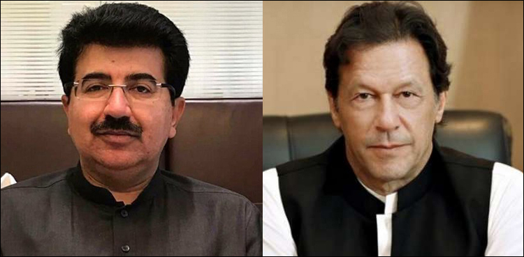 Chairman Senate Sadiq Sanjrani, Imran Khan