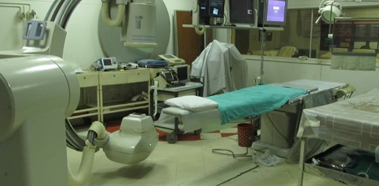 Karachi, hospital equipment stolen , hospital in Karachi, CT scan machine