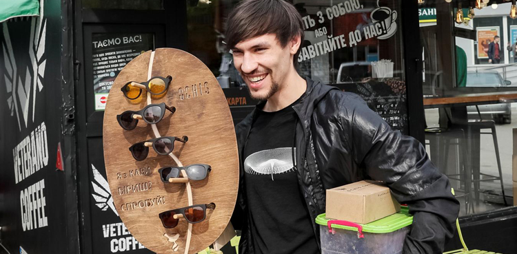 coffee, sunglasses