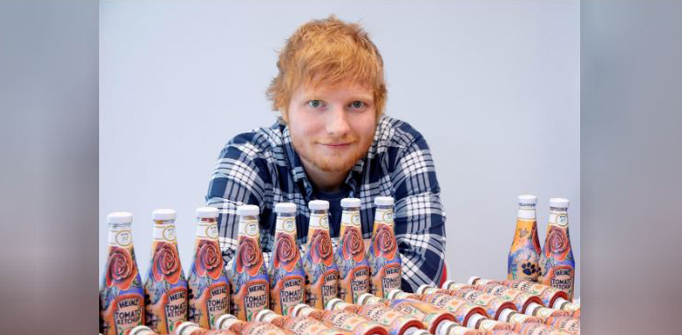 Ed Sheeran, singer, ketchup