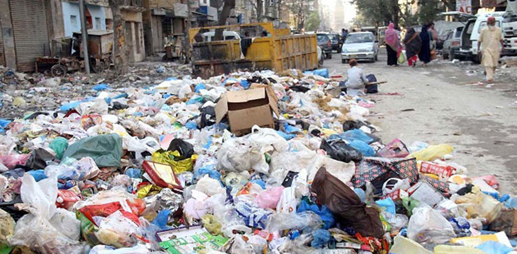 landfill site, karachi, garbage