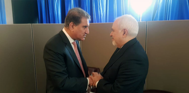 FM Qureshi, Foreign Minister, Javad Zarif, Iran, Pakistan, Kashmir, UNGA, United Nations General Assembly