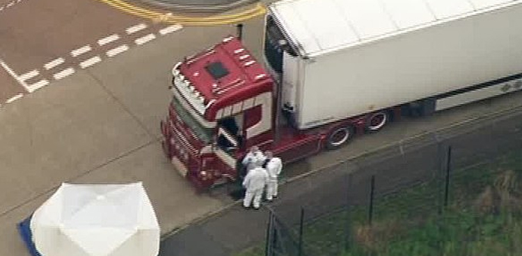 Dead bodies in truck