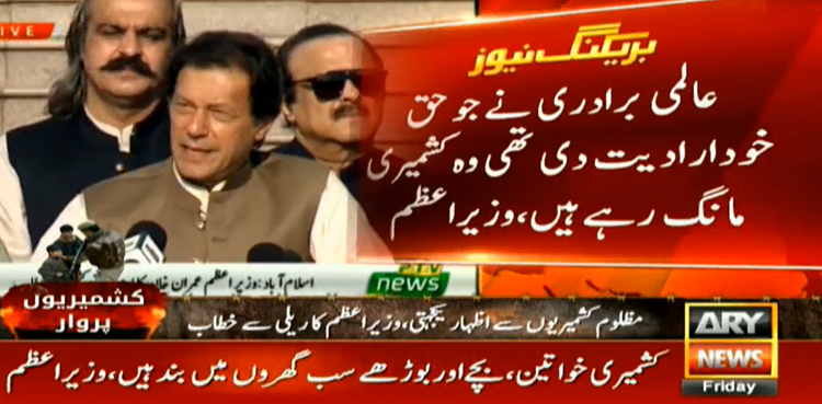 Imran Khan Kashmir Day Human Chain