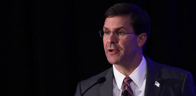 pentagon chief army protests