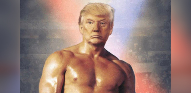 Donald Trump, boxer, Rocky