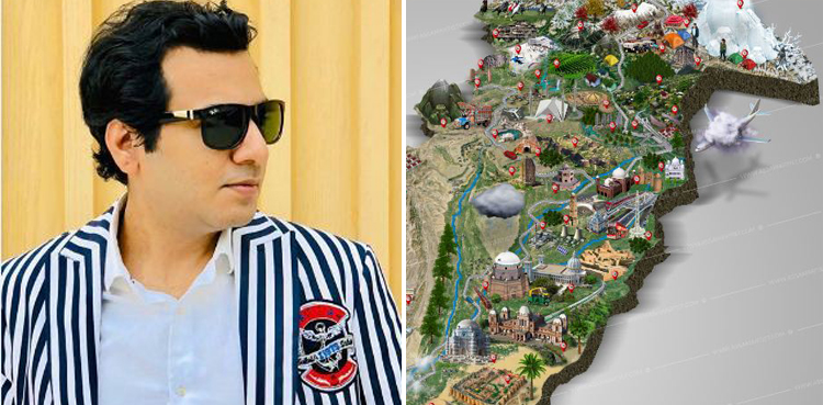Tourist map Pakistan