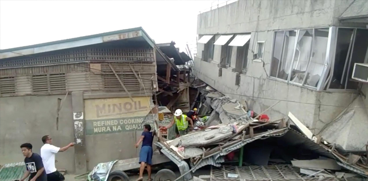 Philippine earthquake Mindanao island damage