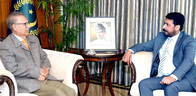 President, Arif Alvi, Kashmir