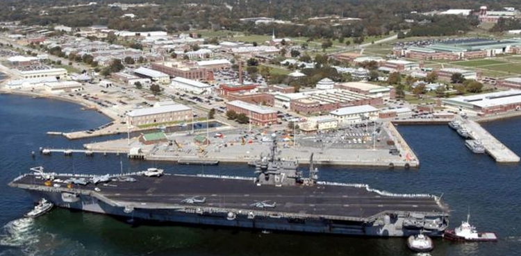 air force trainee US navy base firing