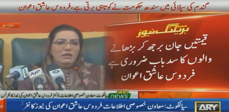 Firdous Ashiq Awan flour crisis