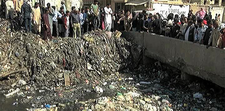 Karachi drains, encroachments, survey