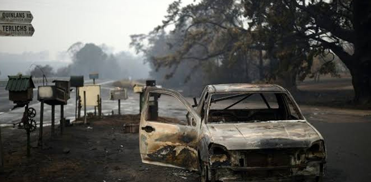 Rainfall Australian bushfires