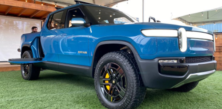 Rivian R1T pickup truck electric vehicle