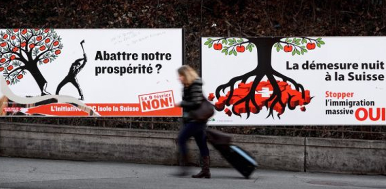 Swiss voting EU migrant curbs