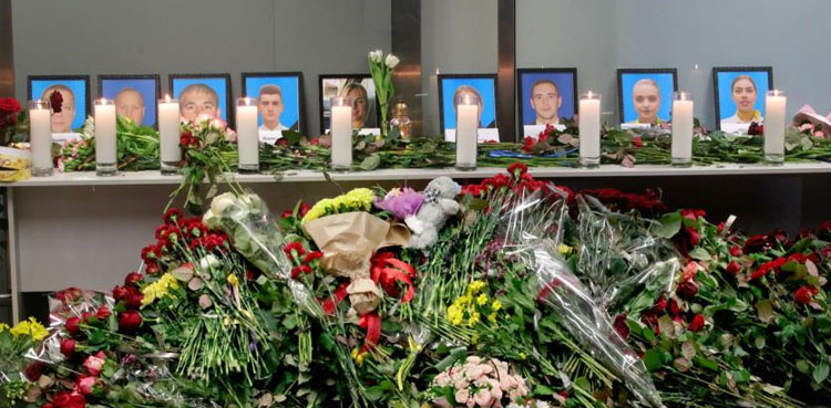 Ukraine downed plane bodies