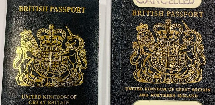 Blue passport