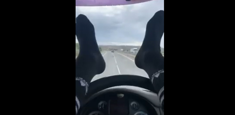 Motorist jailed driving with his legs