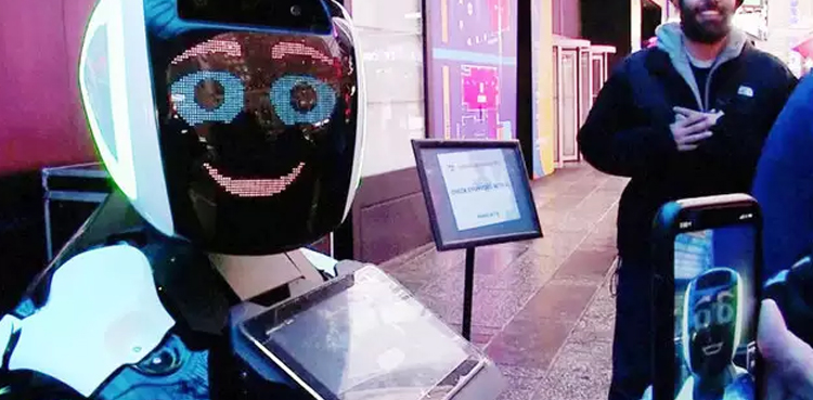 Times Square Robot