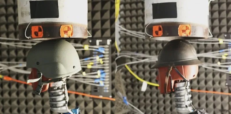 WWI helmet blast protection study