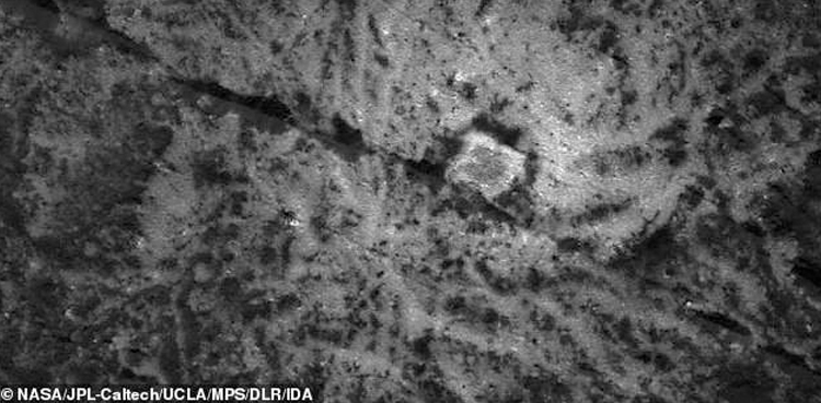 Mysterious structure AI Ceres extraterrestrial life