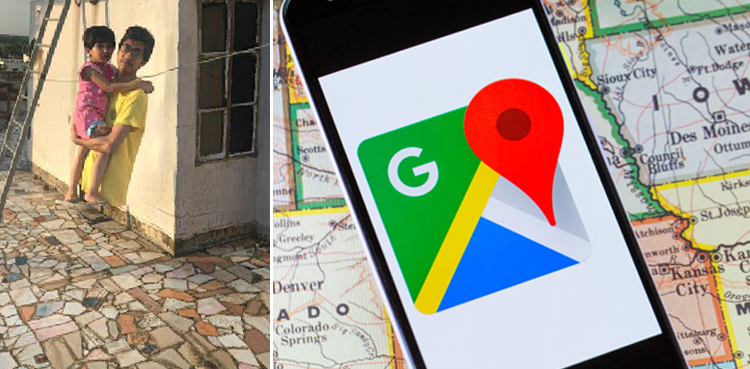 Google Maps Street View floating man unusual photo