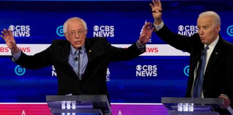 Joe Biden Bernie Sanders Democratic debate coronavirus