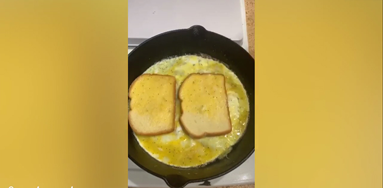 egg sandwich tik tok