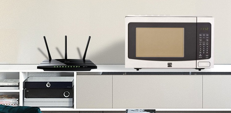 Microwave wifi signals media regulator