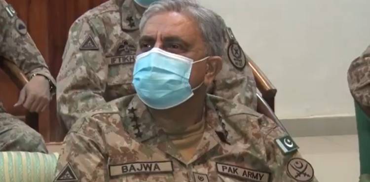 COAS General Qamar Javed Bajwa forward troops LoC ISPR