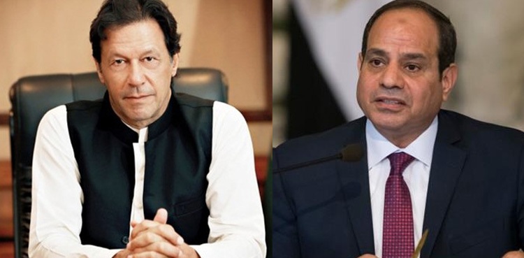 Imran Khan Egypt President Abdel Fattah al-Sisi coronavirus
