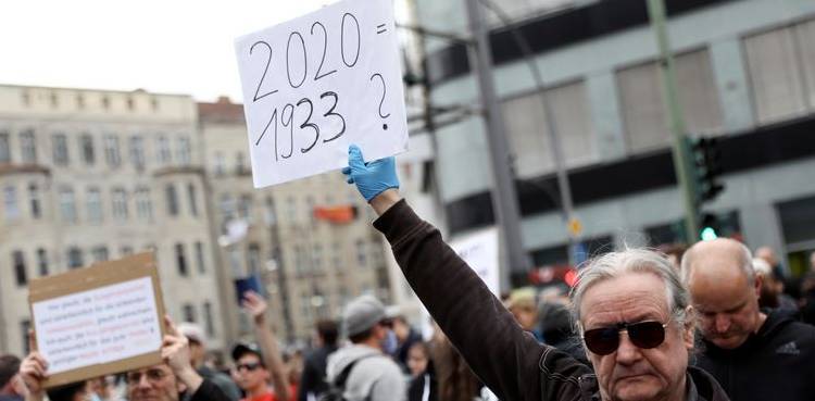Germany lockdown protest