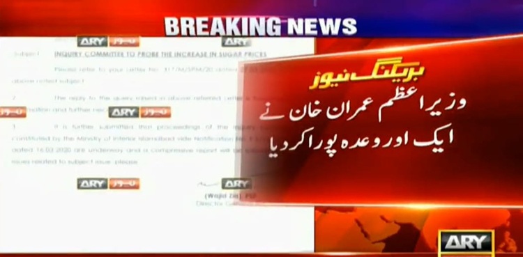 wheat sugar crises PM Imran Khan