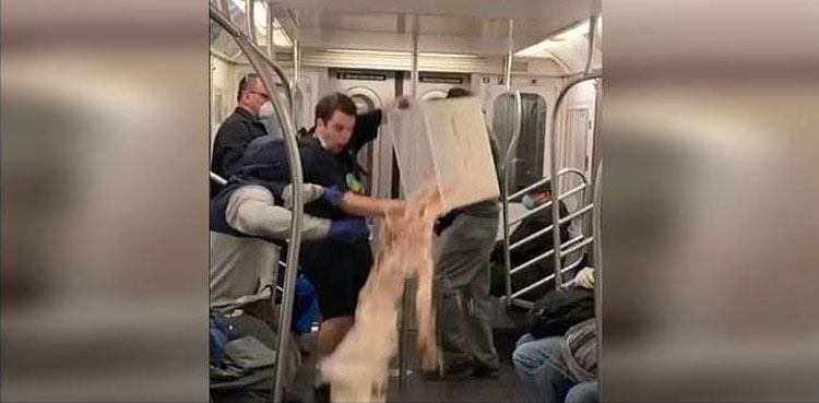 man spills tub cereal milk