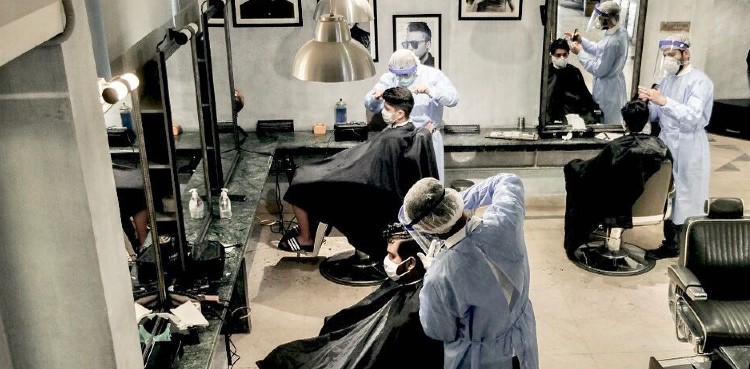 Barber shops, beauty salons