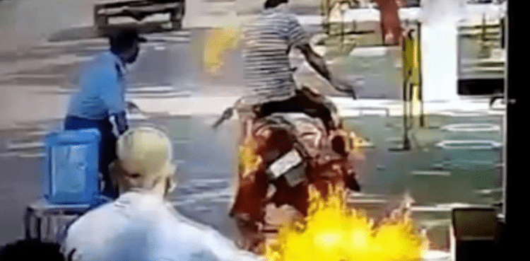 Bike blaze sanitizer