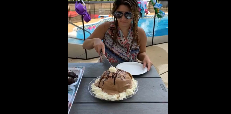 Viral video cake prank