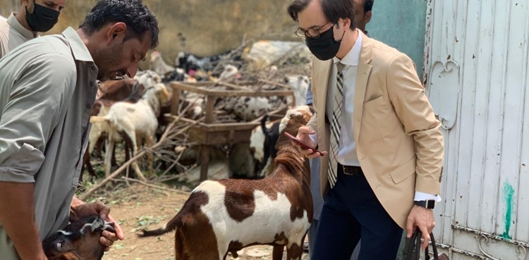 German Ambassador Bernhard Schlagheck goat Eidul Azha