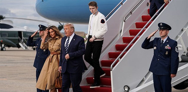 Donald Trump Air Force One drone hit