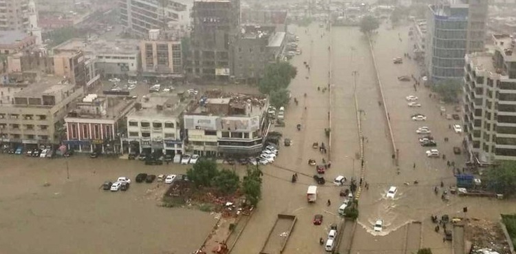 Karachi rainfall Met Office