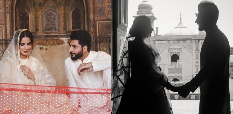 Saba Qamar Bilal Saeed music video Qubool Hai viral photo