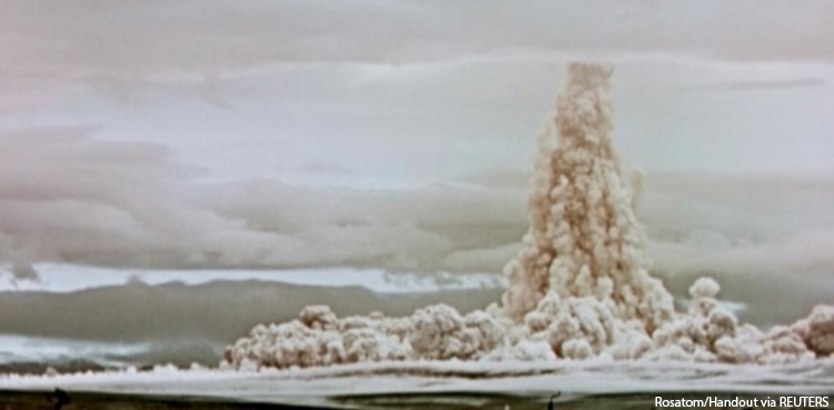 Russia secret footage Tsar Bomba hydrogen blast