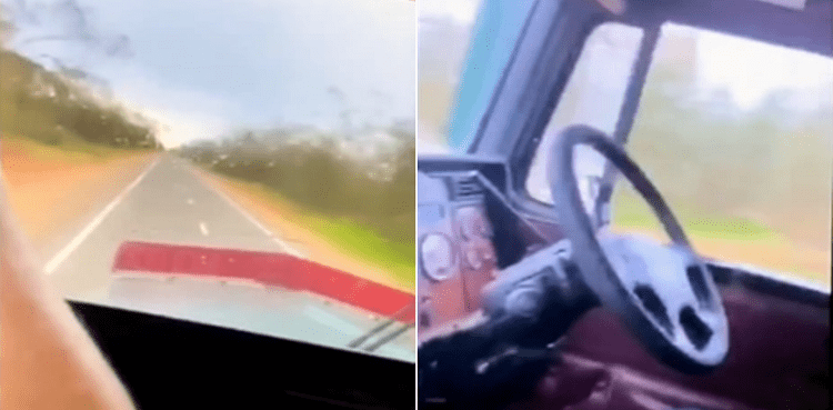 truck driver stunt outrage