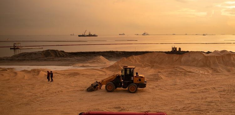Manila Bay sand Philippines