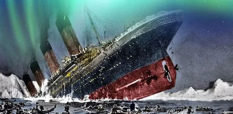 titanic footage video