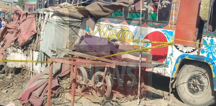karachi explosion passenger bus shireen jinnah colony