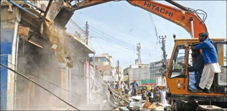 tariq road anti-encroachment operation karachi