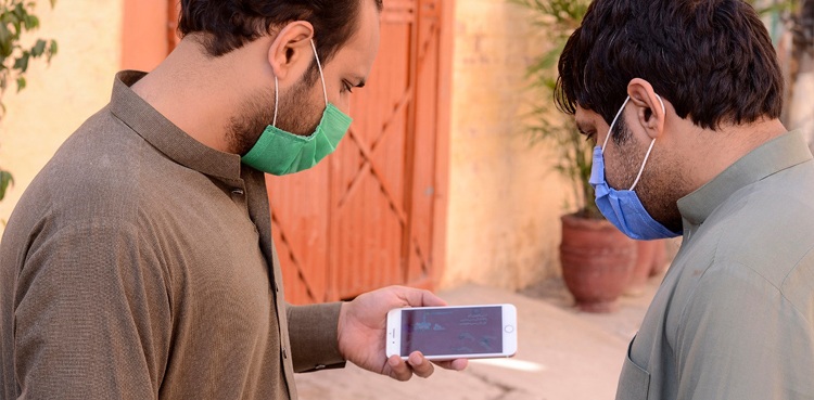 polio messaging app COVID-19