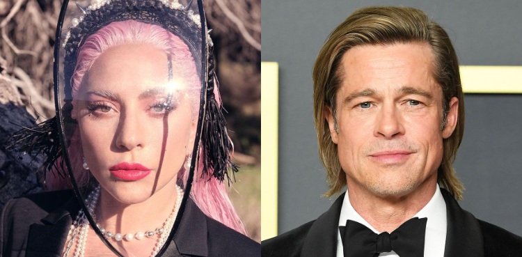Gaga Brad Pitt hollywood